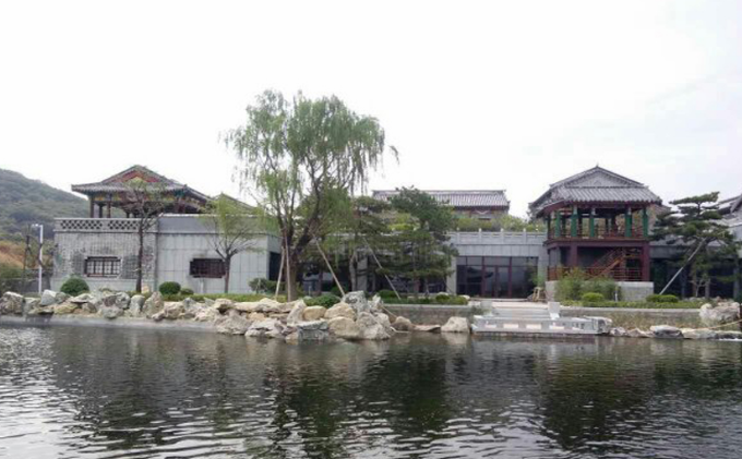 山東棗莊中式園林施工實(shí)景效果圖