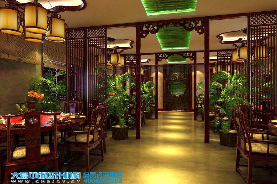 餐飲中式設(shè)計(jì)效果圖
