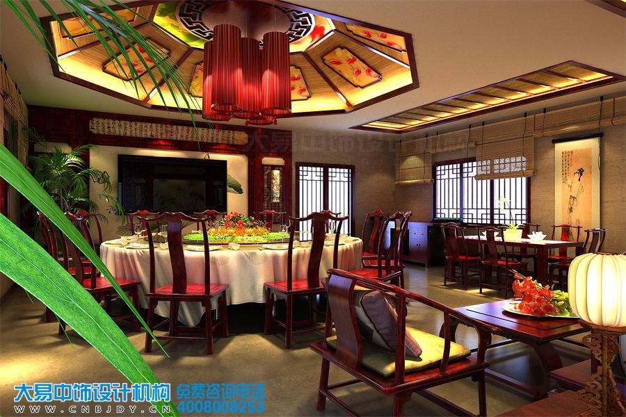 餐飲中式設(shè)計(jì)效果圖