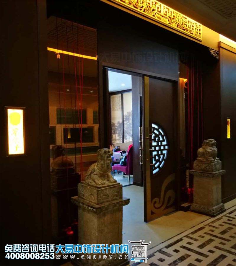 包房門口現(xiàn)代中式風(fēng)格設(shè)計(jì)