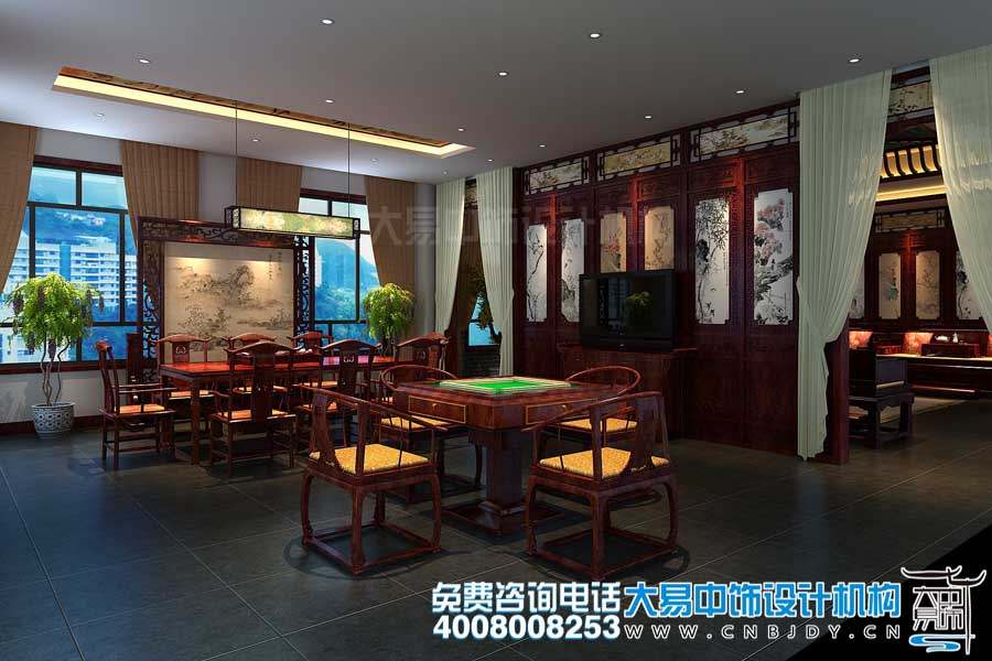 中式茶樓中式設(shè)計裝修效果圖