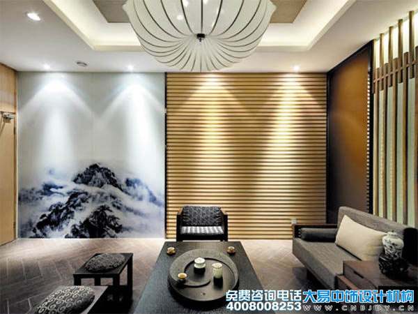 上海現(xiàn)代新中式會所中式裝修效果圖