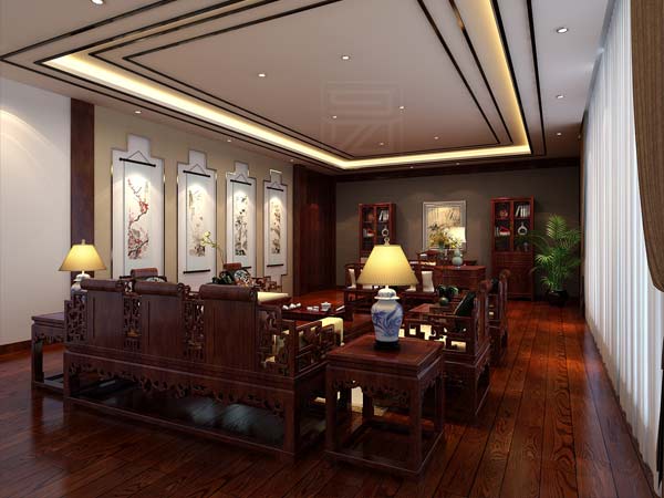北京朝陽高端中式會(huì)所設(shè)計(jì)，創(chuàng)意空洞品味典雅