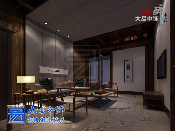 套房客廳民宿中式設計