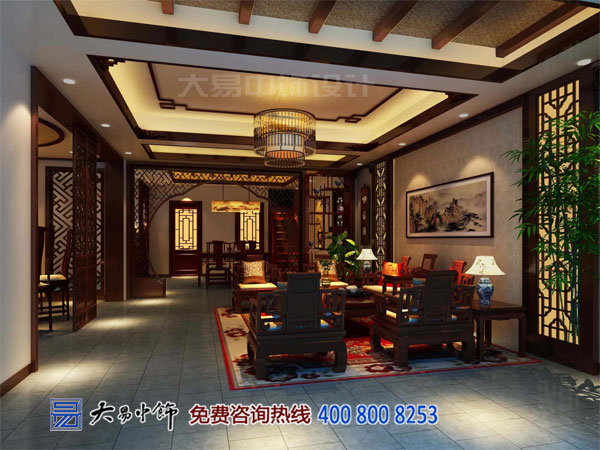 山東德州別墅中式設(shè)計 主題空間呈現(xiàn)多彩中式生活