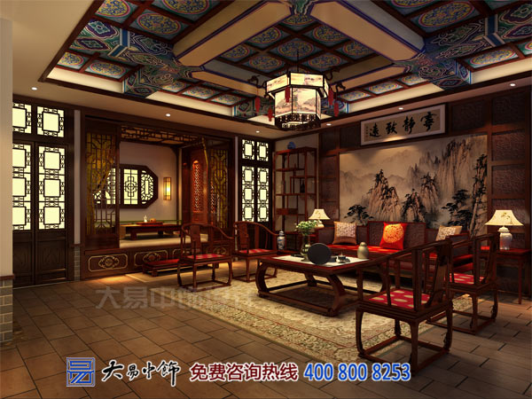 古典中式設(shè)計(jì)茶樓以純色醇香中式設(shè)計(jì)為元素構(gòu)建
