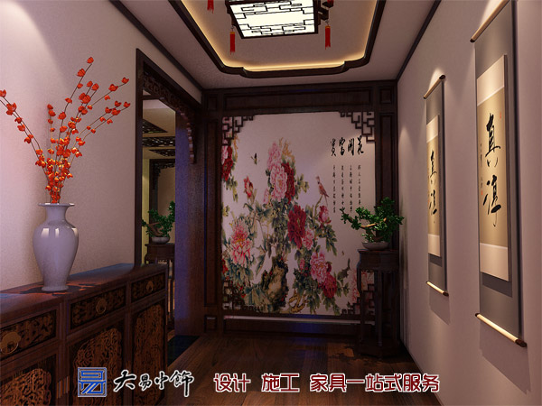 遼寧盤錦220平米別墅中式設(shè)計(jì)，感受中式別墅中式裝修的氣息