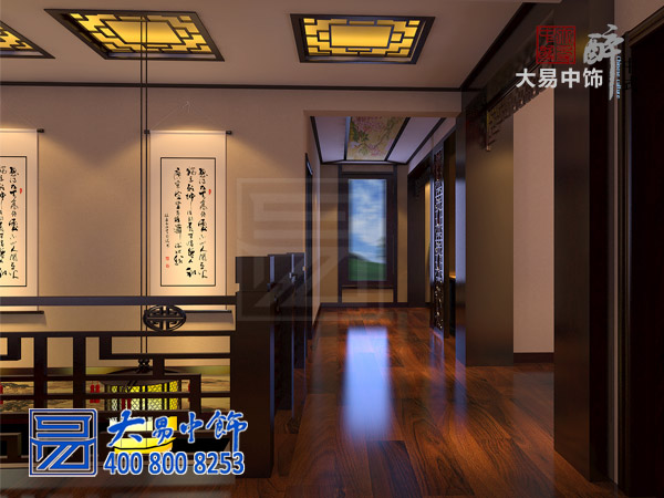 西安550平米別墅中式裝修 開(kāi)啟復(fù)古典雅精致中式生活