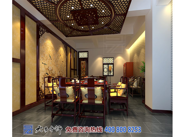 青海西寧中式酒樓中式設(shè)計 造禪意典雅就餐空間