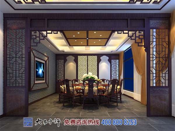 青海西寧中式酒樓中式設(shè)計 造禪意典雅就餐空間