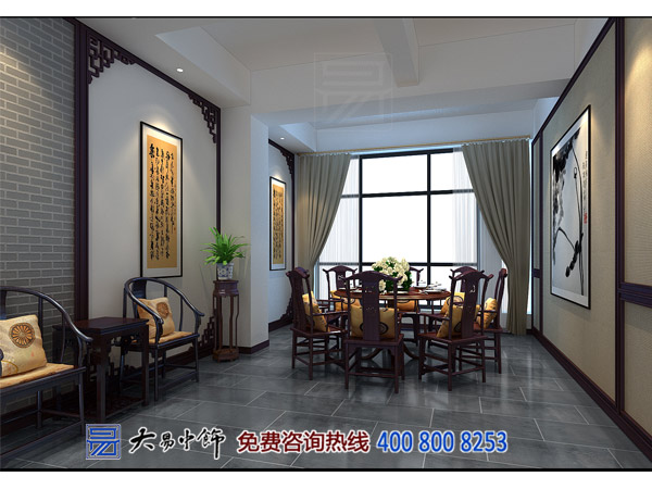 青海西寧中式酒樓中式設(shè)計 造禪意典雅就餐空間