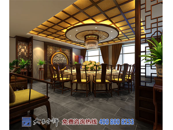 青海西寧中式酒樓中式設(shè)計 造禪意典雅就餐空間