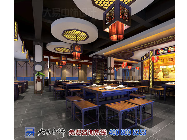 青海西寧中式酒樓中式設(shè)計 造禪意典雅就餐空間