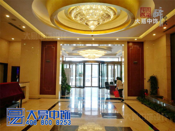 中式酒店中式裝修竣工現(xiàn)場 國際大酒店中式設計