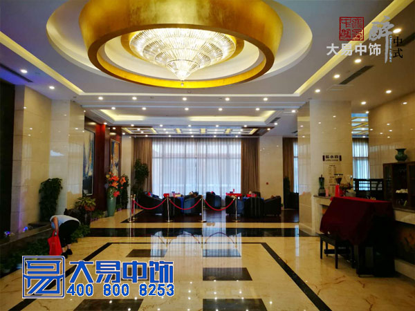 中式酒店中式裝修竣工現(xiàn)場 國際大酒店中式設計
