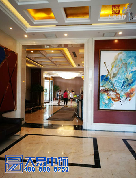 中式酒店中式裝修竣工現(xiàn)場 國際大酒店中式設計