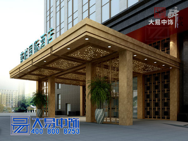 中式酒店中式裝修竣工現(xiàn)場 國際大酒店中式設計