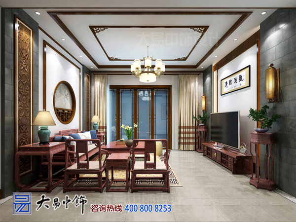 家庭中式住宅中式裝修設(shè)計 全屋紅木中式家具定制中式裝飾