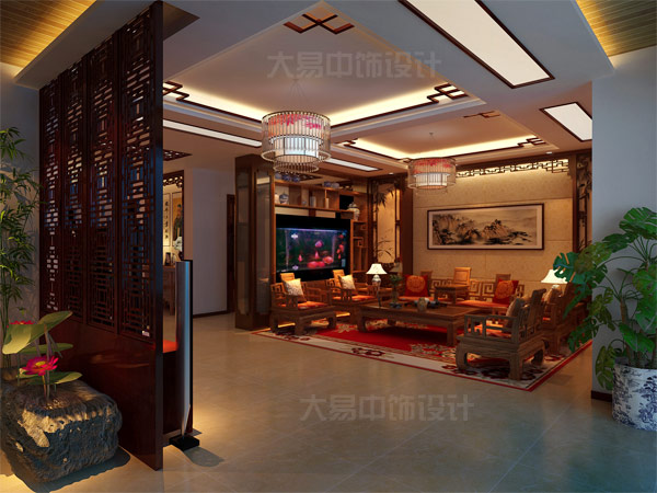 駐馬店新中式風(fēng)格中式家裝效果圖欣賞