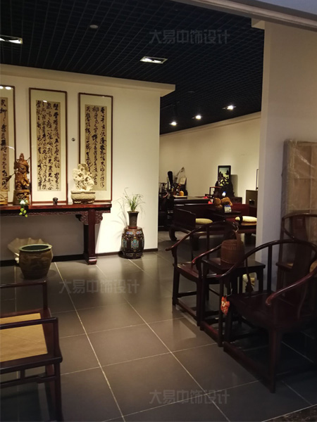 北京中式風(fēng)格紅木中式家具展廳中式裝修設(shè)計(jì)高貴大氣