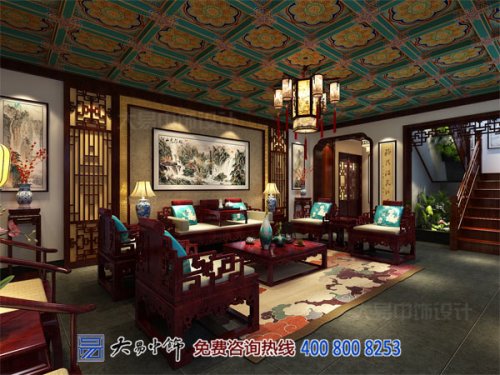 古典中式客廳布局設(shè)計，大氣莊重迎客最高禮儀！
