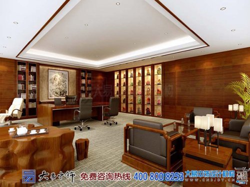 中式辦公室設(shè)計，打造高大上的企業(yè)氛圍！