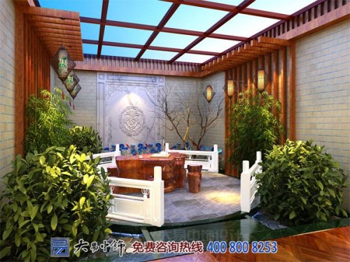 露天露臺(tái)中式設(shè)計(jì)，賞心悅目好去處